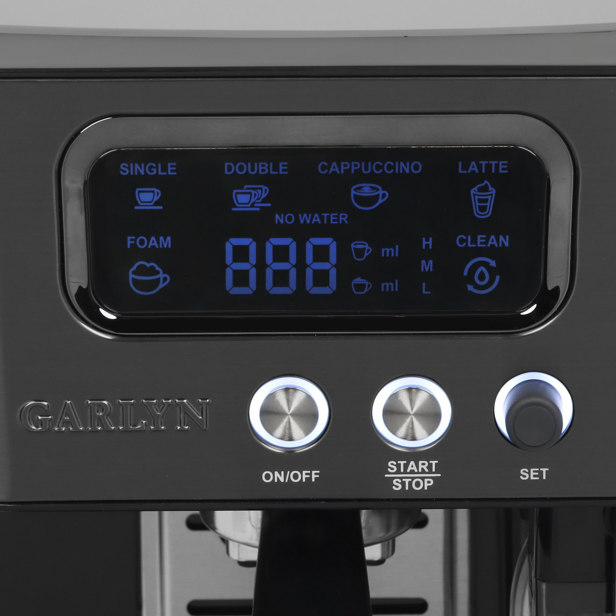 9161866 Кофеварка рожковая Garlyn L140 серебристый STDN-0145385 - Вид №3