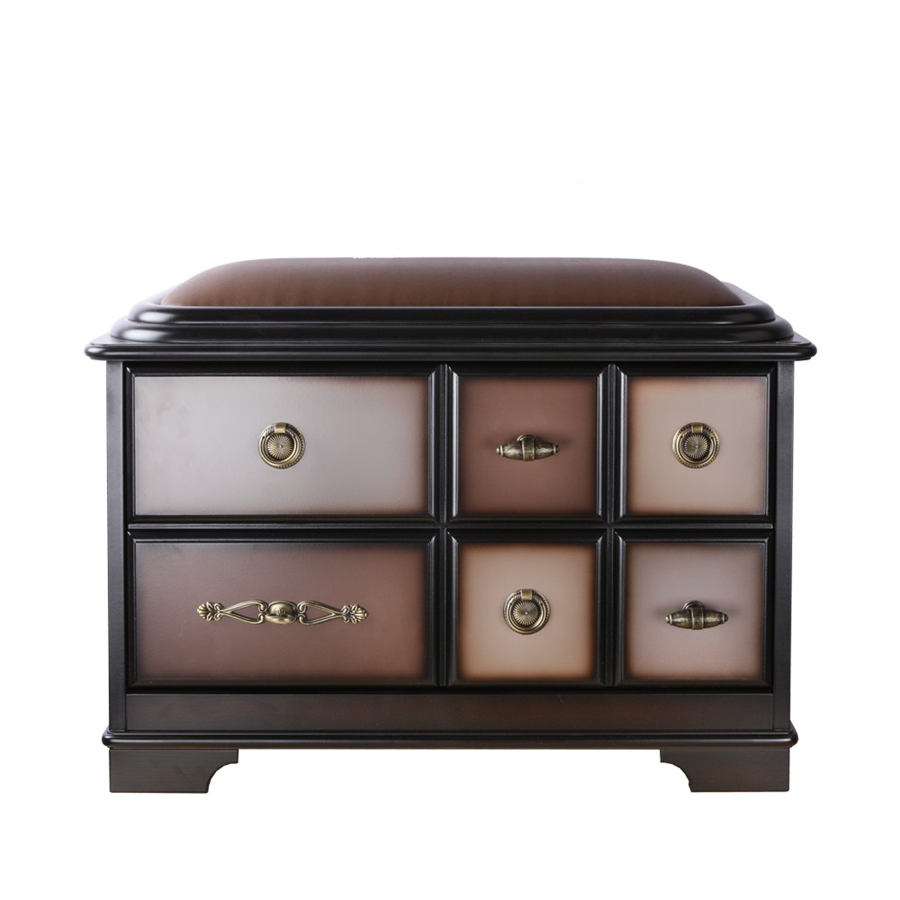 11533 Банкетка Пандора 1 с обувницей Орех Оберджин BOGACHO 4627145741450