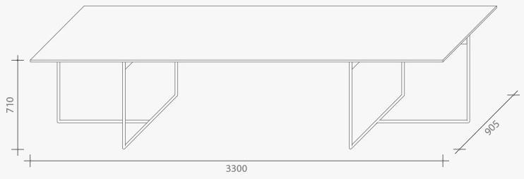 Lema Прямоугольный стол из реконструированного мрамора sun-id-1510023 - Вид №6