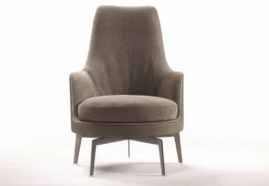Flexform Кресло из ткани с высокой спинкой Guscioalto