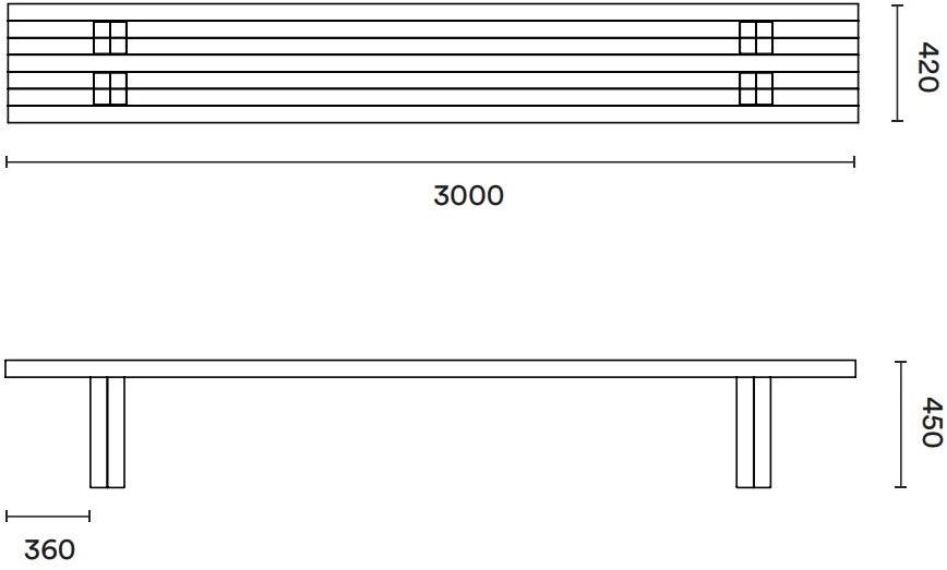 Hem Скамейка из ясеня Max 30387 - Вид №8