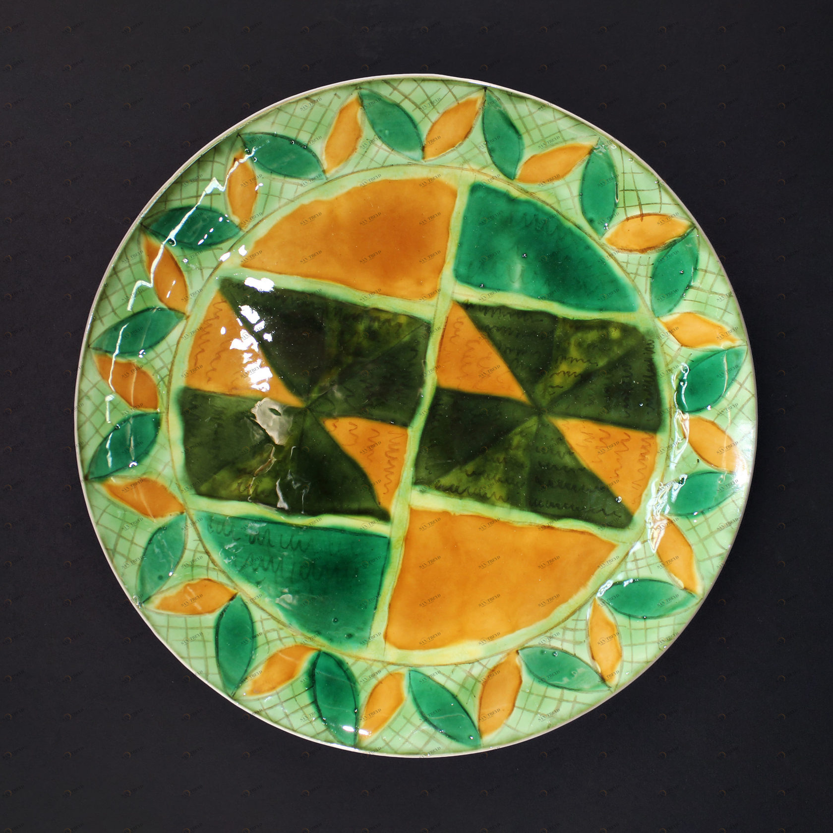 Декоративное блюдо "Узоры" PROVANSFAIENCE 