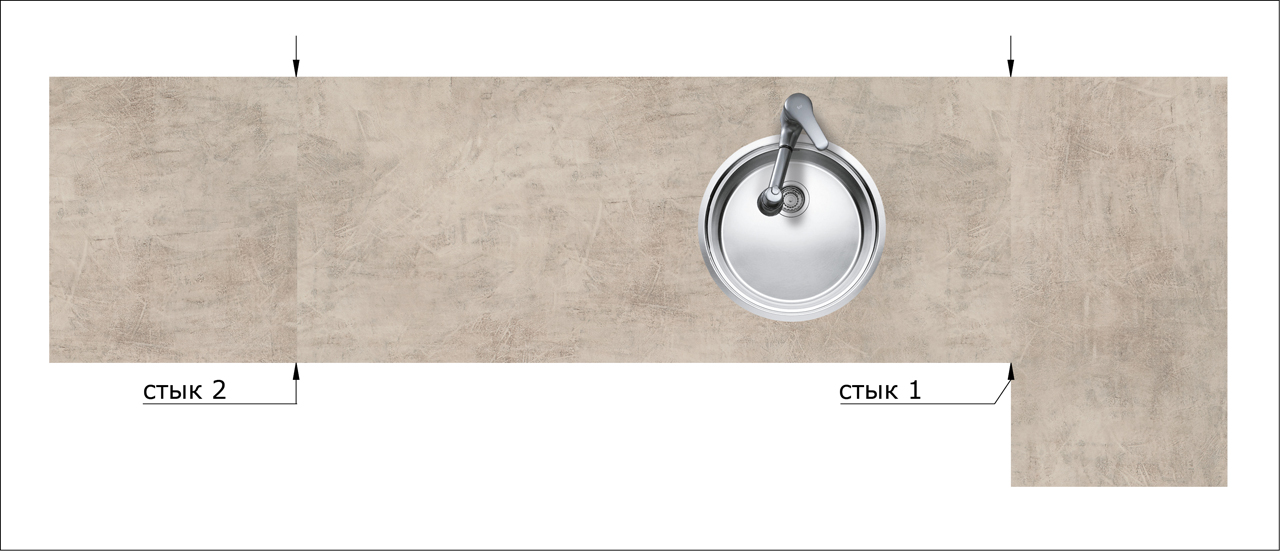 Столешницы для кухни - Миллениум LIGRON LIST385 5066 - Вид №14