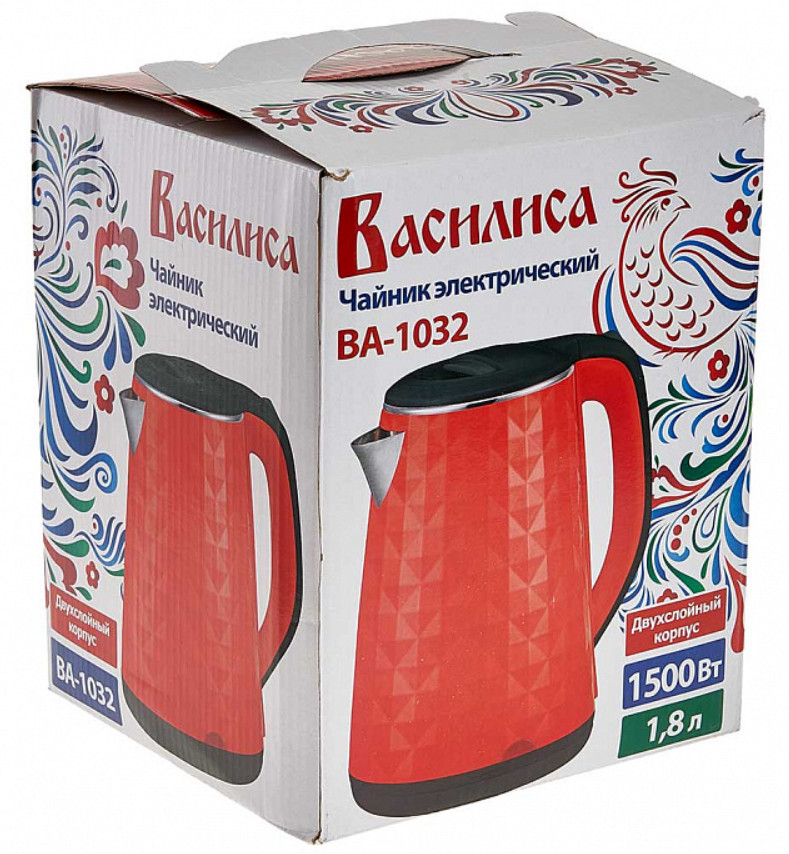 8169438 Электрочайник Василиса ВА-1032 красный STDN-0115406 - Вид №4