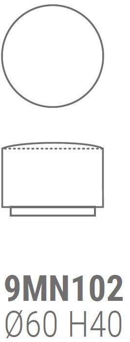 Marelli Круглый пуф из ткани Moon 9mn102 - Вид №9