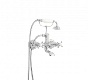 Gentry Home Смеситель для раковины мостик на 2 отверстия 200мм Mayfair Хром GH100380