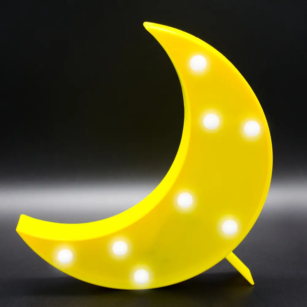 Ночник «Полумесяц» 3 Вт, цвет жёлтый APEYRON STLM-2109223 - Вид №3