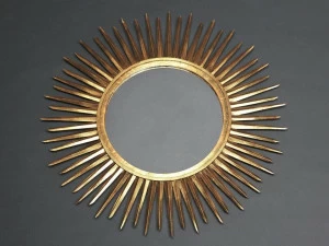 OFFICINACIANI Круглое железное зеркало в современном стиле с настенной рамой  Hf2021mi