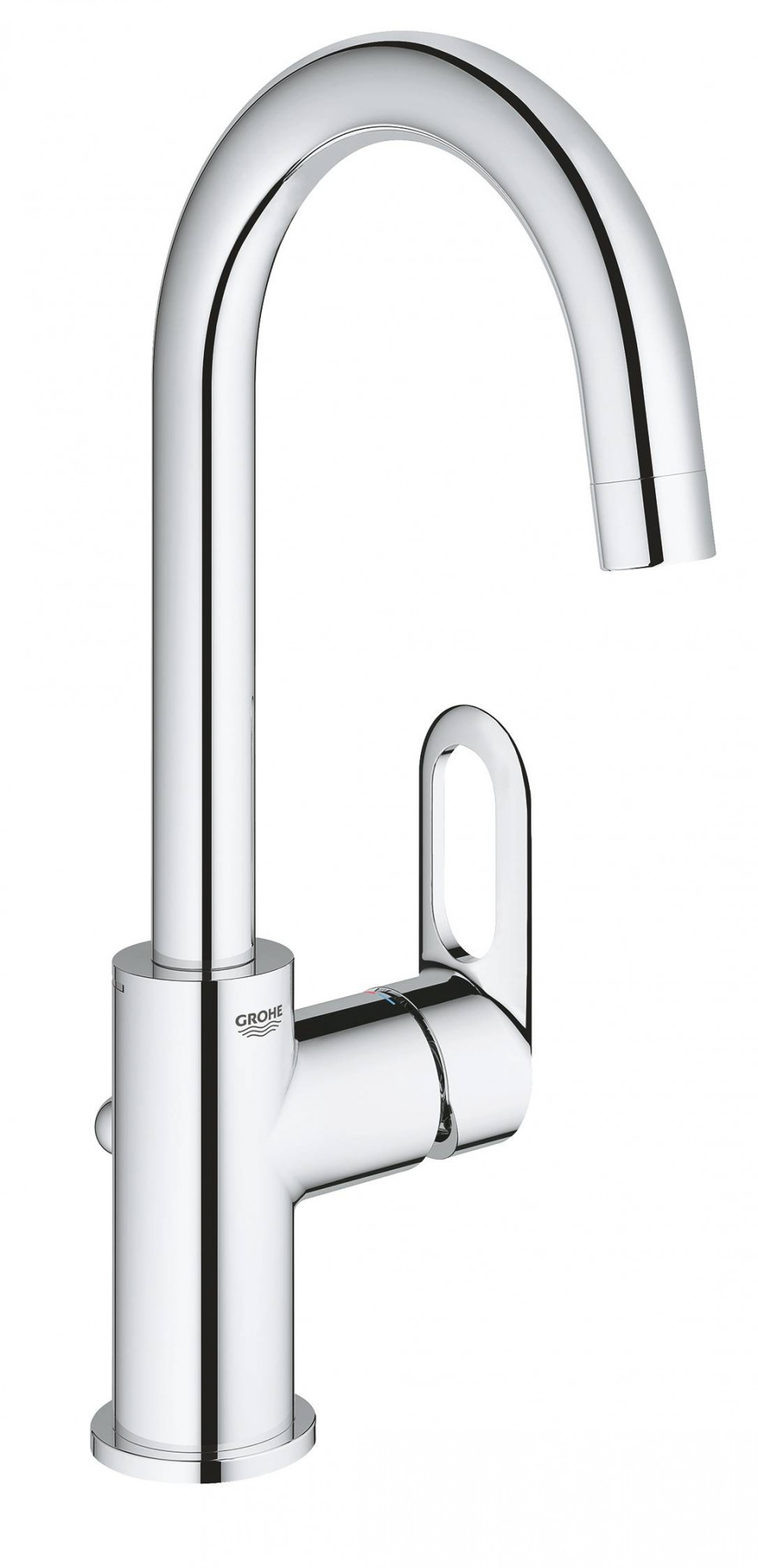Смеситель для раковины GROHE BauLoop с донным клапаном, L-Size, хром (23763000)