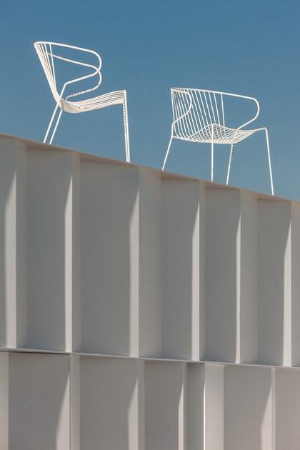 iSimar Стул с подлокотниками, штабелируемый на стальных салазках Bolonia 7207 - Вид №19