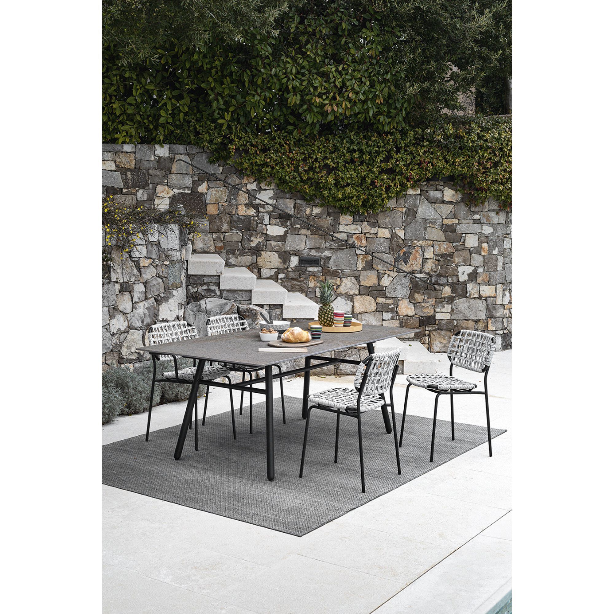 Полипропиленовый плетеный садовый стул Connubia Yo! ARCH-00101264 - Вид №4