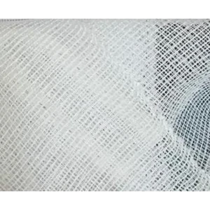 Тюль 1 м/п Оригинальность 1795 сетка полоса 300 см цвет белый