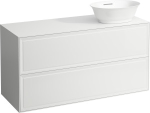 H4060840851701 Шкафчик 1200, 2 ящика, с отверстием справа, совместим с раковиной-чашей 812850, 812851, 812852, 812853 LAUFEN PRO