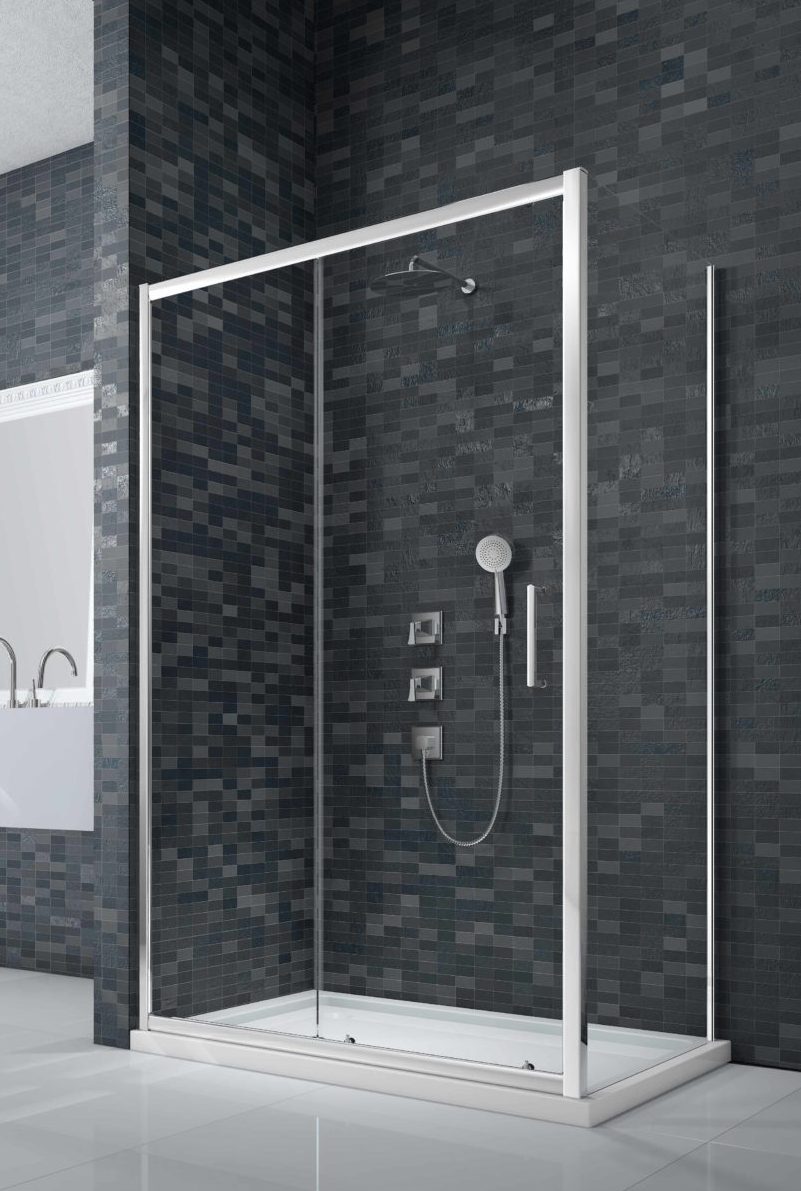 Дверь в нишу DWH04DH Merlyn Ionic Хромированный  - Вид №1