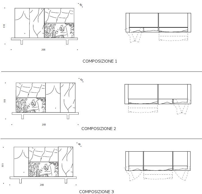 Driade Модульный буфет Ercole e afrodite sun-id-1365731 - Вид №6