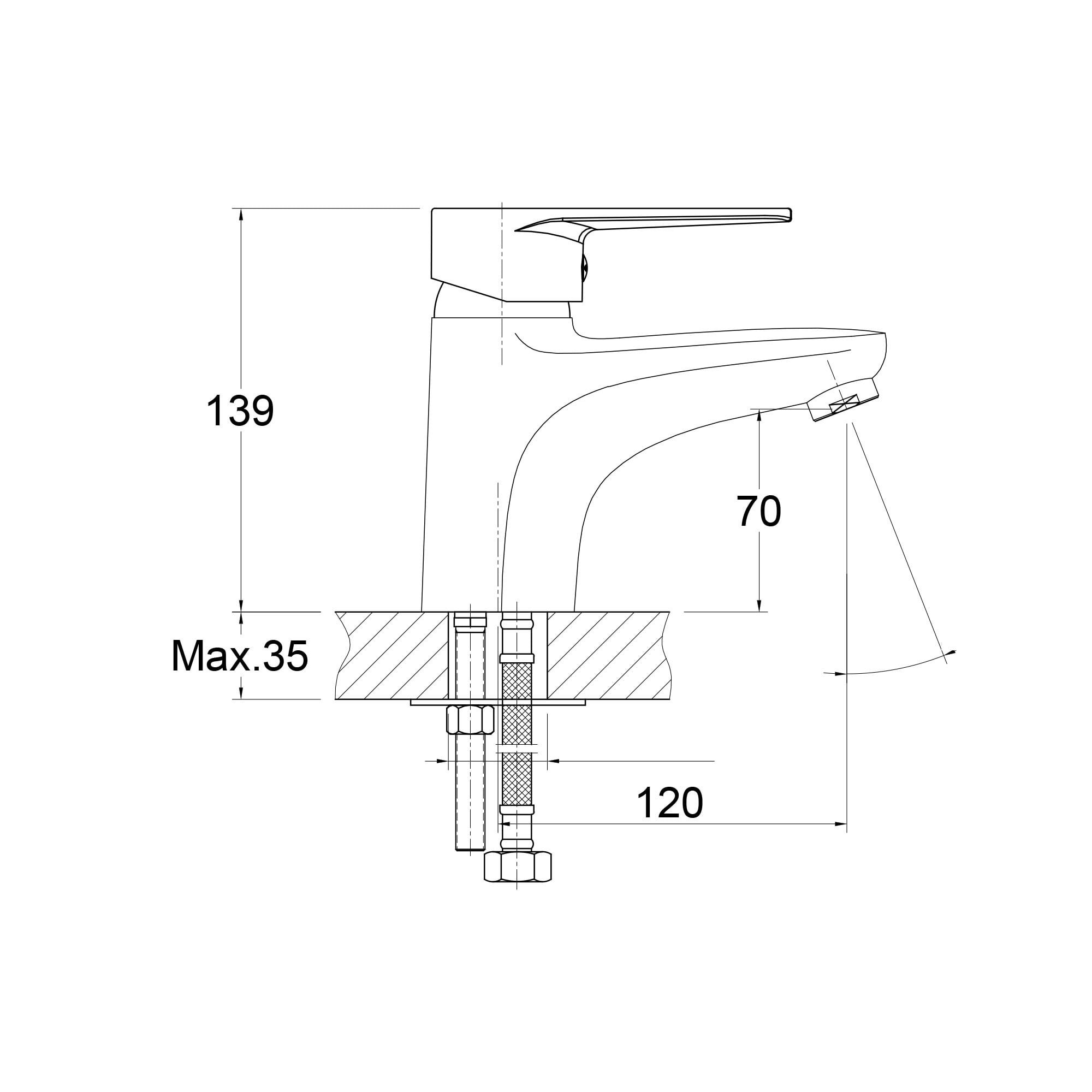 14357473 Смеситель для раковины Orange с гигиеническим душем, цвет хром OTTO Santreyd - Вид №6
