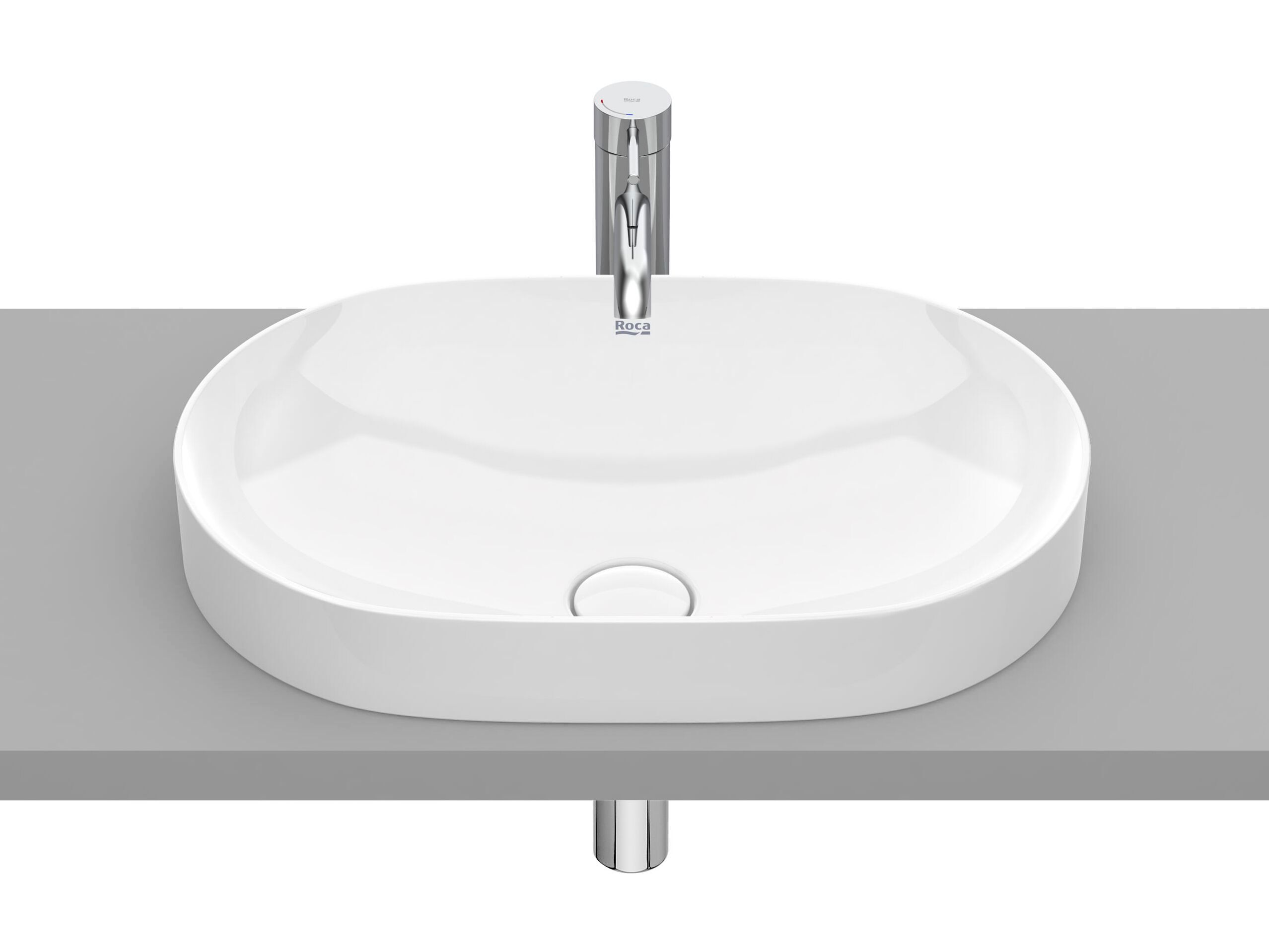 Керамическая раковина с одним полукругом Roca Inspira ARCH-00110732