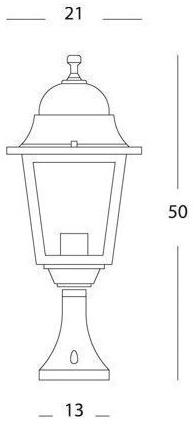 SOVIL Фонарный столб из литого под давлением алюминия Quadrata 321  - Вид №3