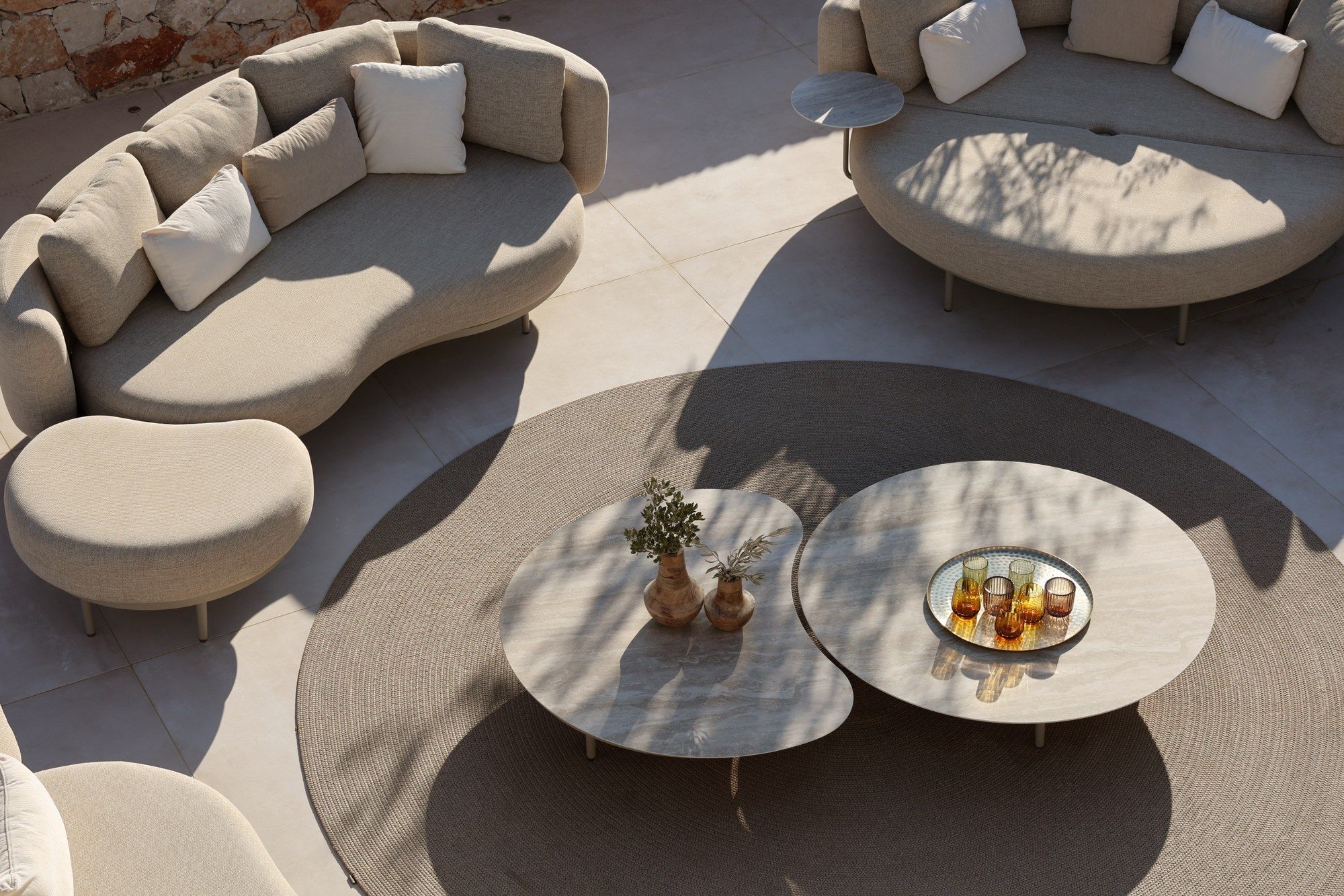 2-местный тканевый садовый диван Royal Botania Organix Lounge ARCH-00055240 - Вид №13