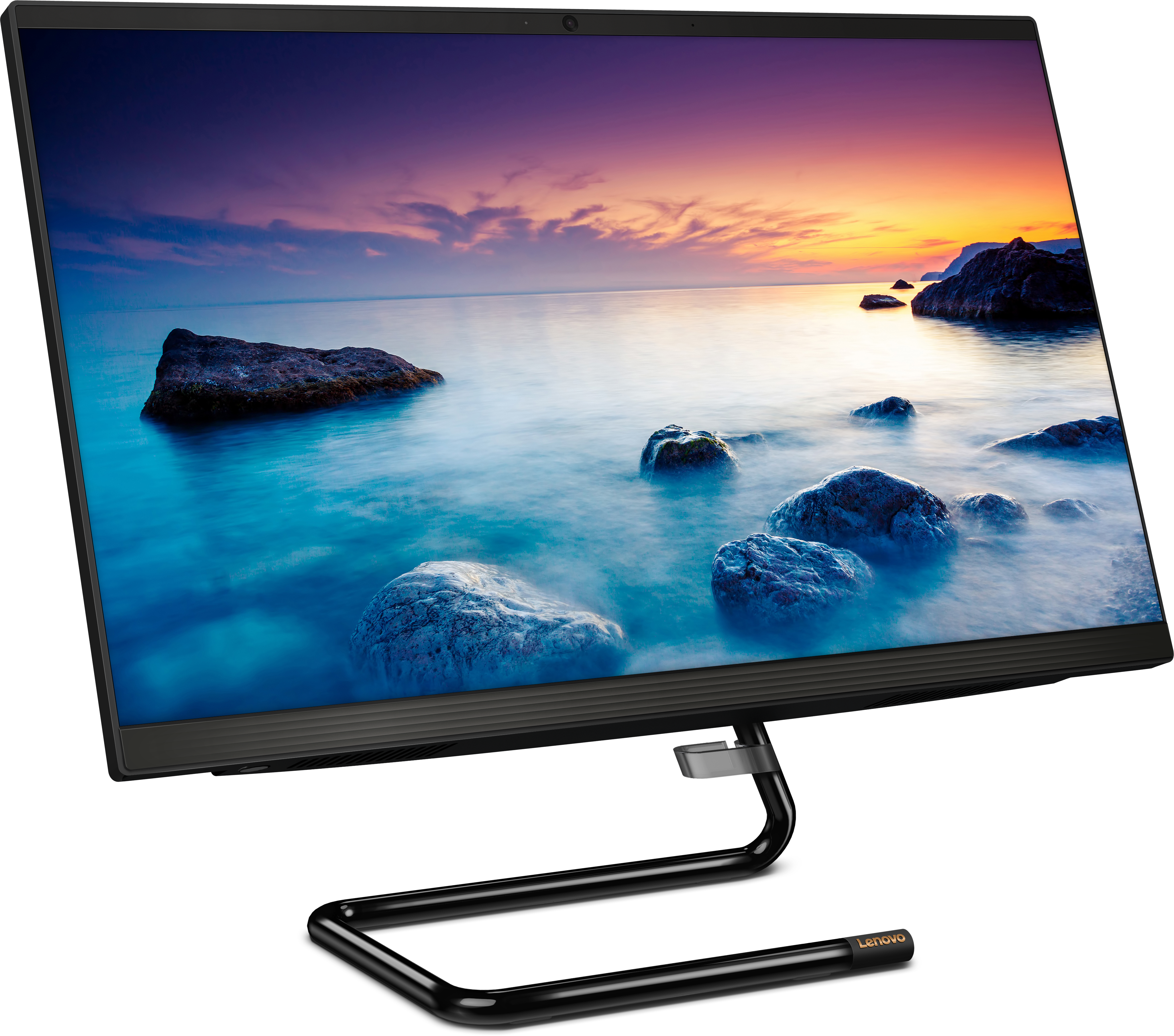 F0E800E5RK ideacentre aio a340-24iwl 23.8"(1920x1080 ips)/intel core i3 10110u(2.1ghz)/8192mb/1000+128ssdgb/dvdrw/int:intel uhd graphics 620/bt/wifi/war 1y/5.87kg/black/dos + клавиатура, мышь usb Lenovo Santreyd  - Вид №5