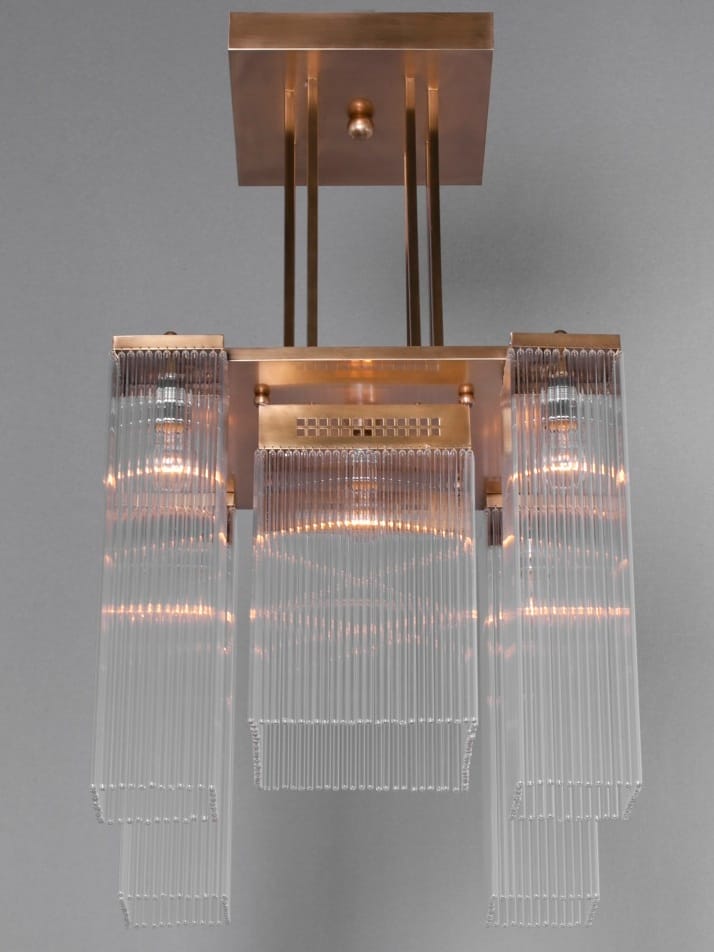 Подвесной светильник ручной работы из латуни Patinas Lighting Hoffmann ARCH-00130461 - Вид №2