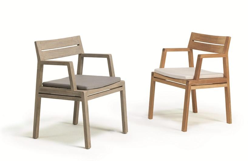 Ethimo Садовый стул из тика с подлокотниками Costes sun-id-1435780 - Вид №2