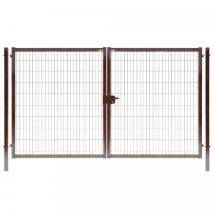 82035916 Ворота Grand Line, Medium 2.03x3.5 м цвет коричневый RAL 8017