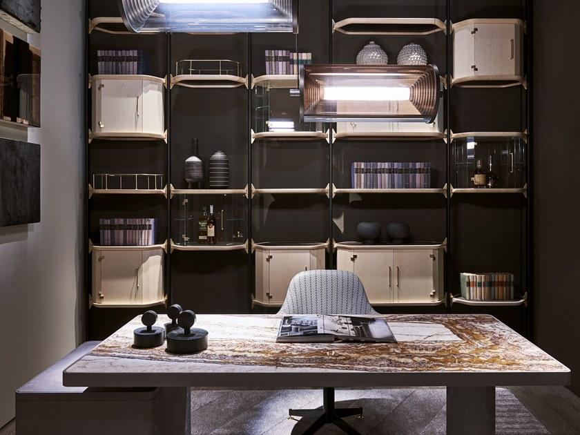 BAXTER Прямоугольный рабочий стол со встроенной полкой sun-id-1427853 - Вид №1