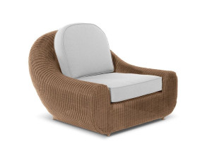 Садовое кресло из смолы с подлокотниками