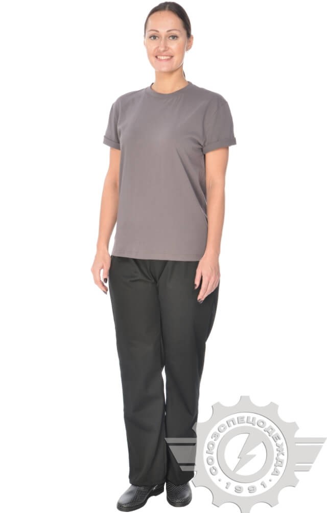 4958096 Футболка темно-серая  Одежда для официантов  размер XS (42-44) Спецодежда  - Вид №10