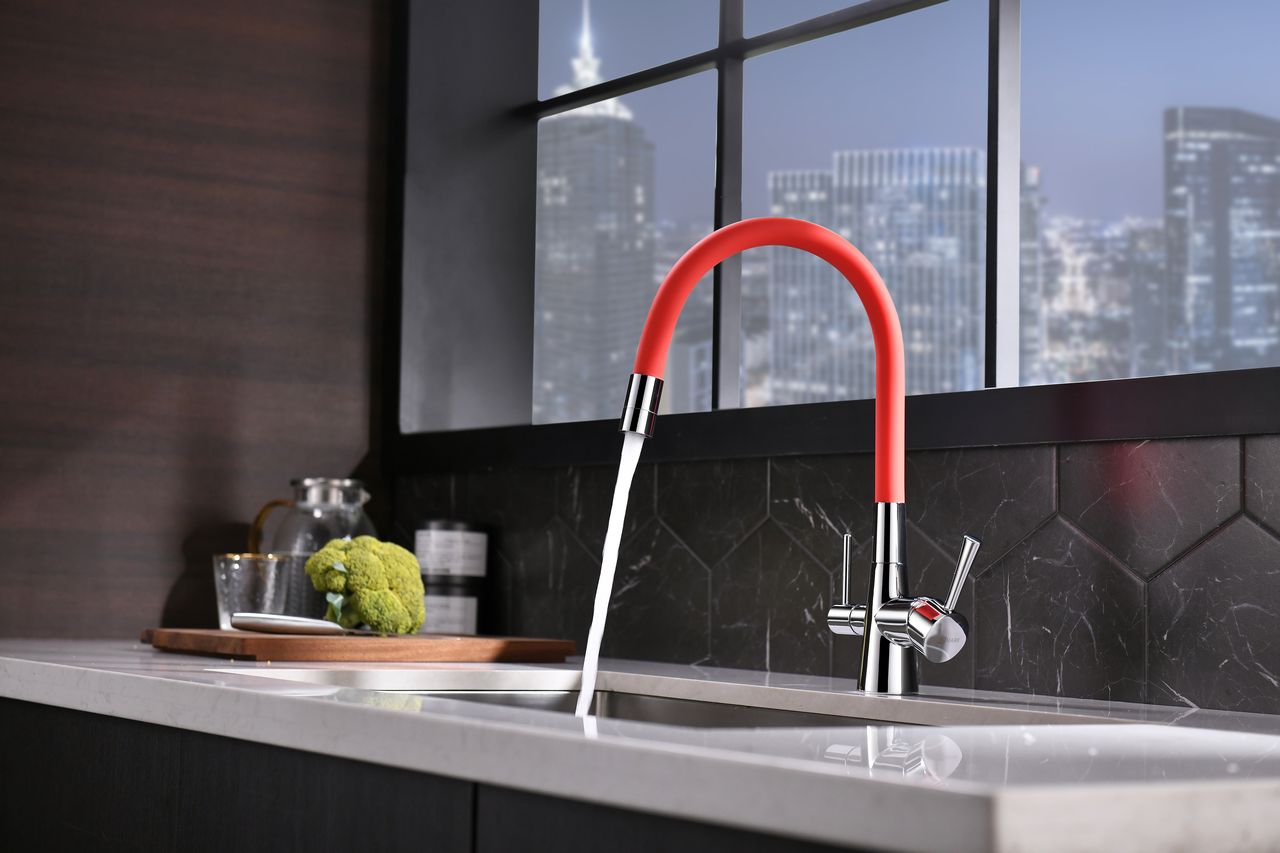 LM3075C-Red Смеситель Comfort для кухни с подключением к фильтру с питьевой водой LEMARK COMFORT - Вид №2