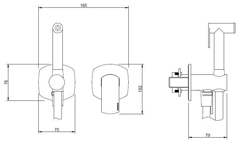 Латунный гидроскоп с смесителем Rubinetterie Treemme Albatros ARCH-00071460 - Вид №2