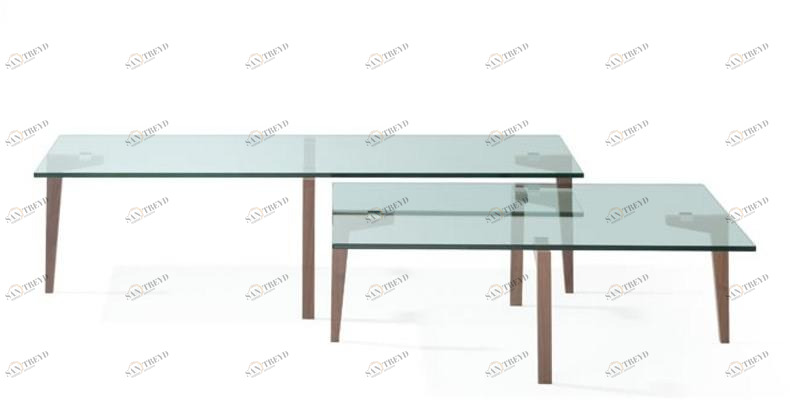 Ronald Schmitt Прямоугольный журнальный столик из нержавеющей стали sun-id-1423905