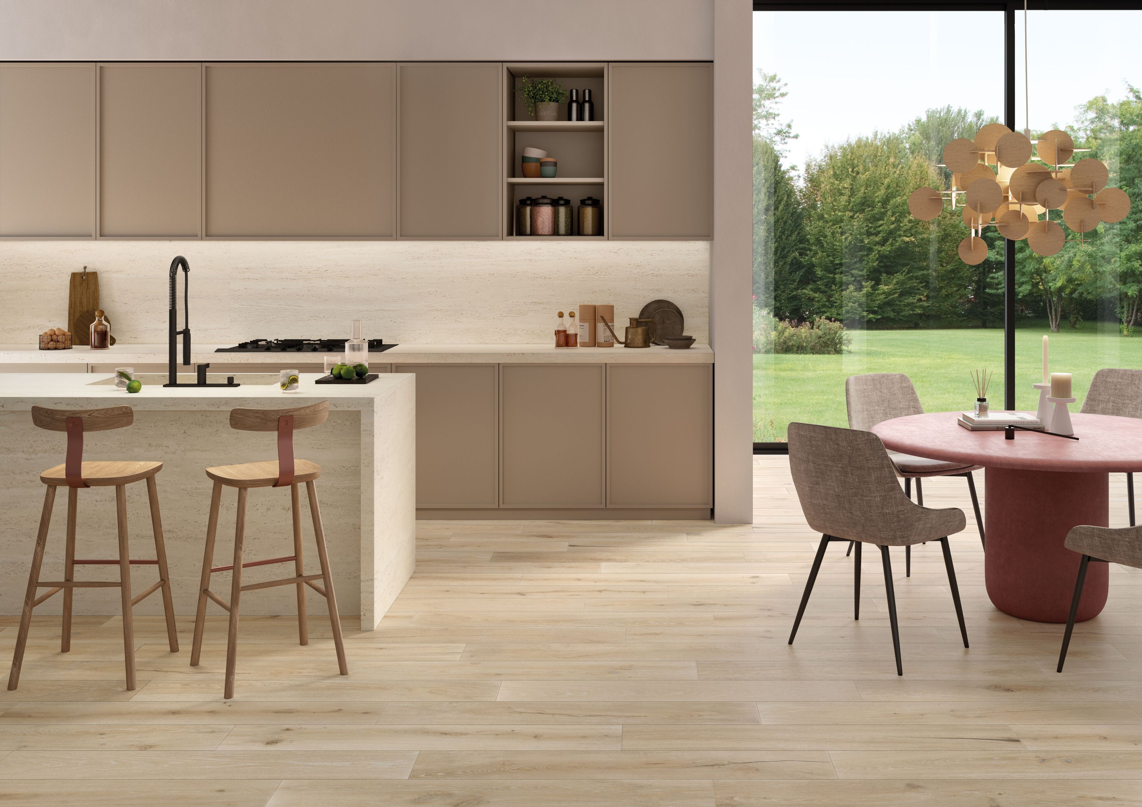 Пол / облицовка керамогранита под дерево CERAMICHE KEOPE уникальная ARCH-00071005