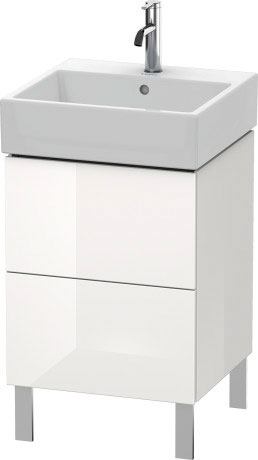 LC677407575 Тумбочка напольная L-Cube #LC6774 484 x 459 мм Лен, декор Duravit - Вид №2