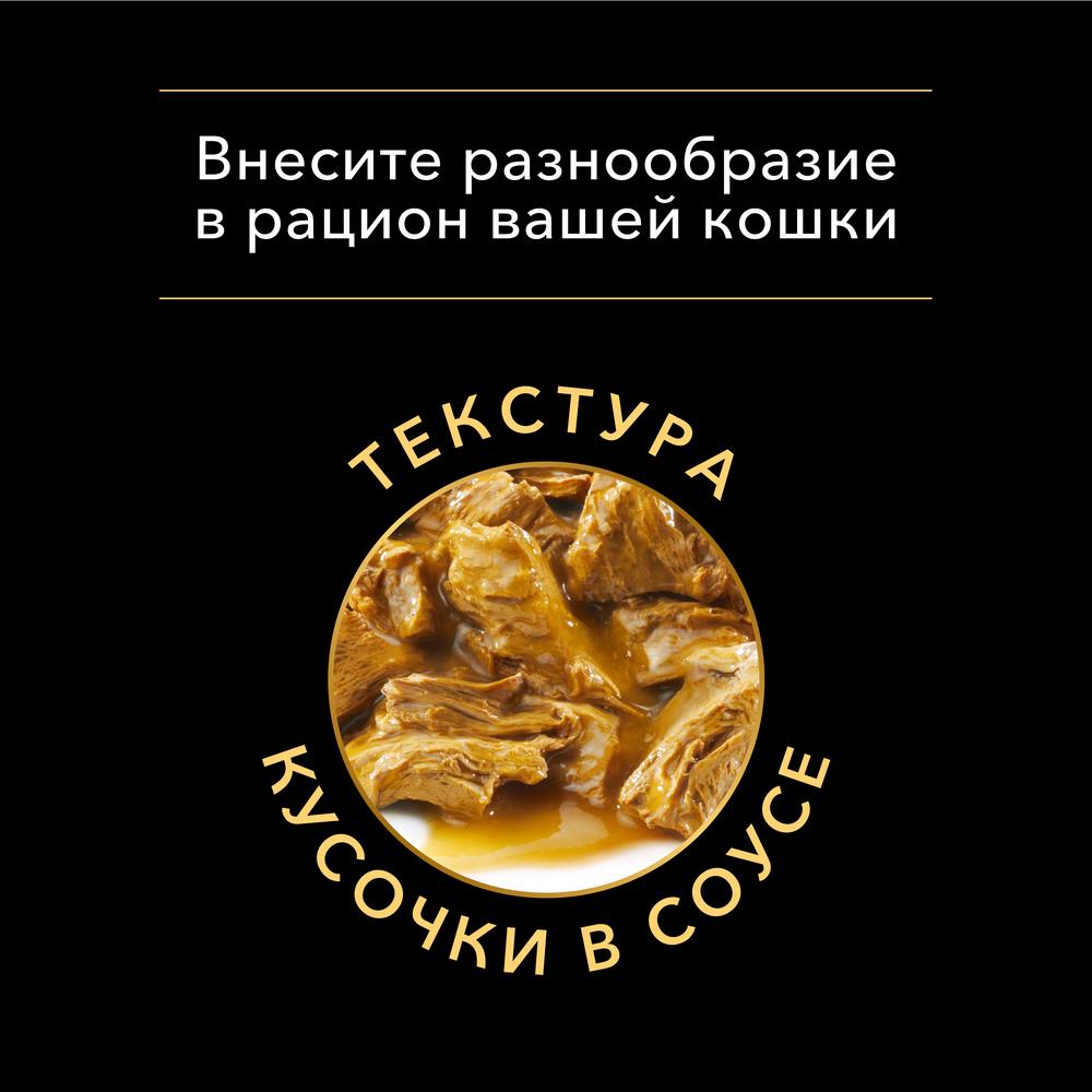 ПР0030907 Корм для кошек NutriSavour с чувствительным пищеварением или с особыми предпочтениями в еде, с океанической рыбой в соусе, пауч 85 г Pro Plan  - Вид №4