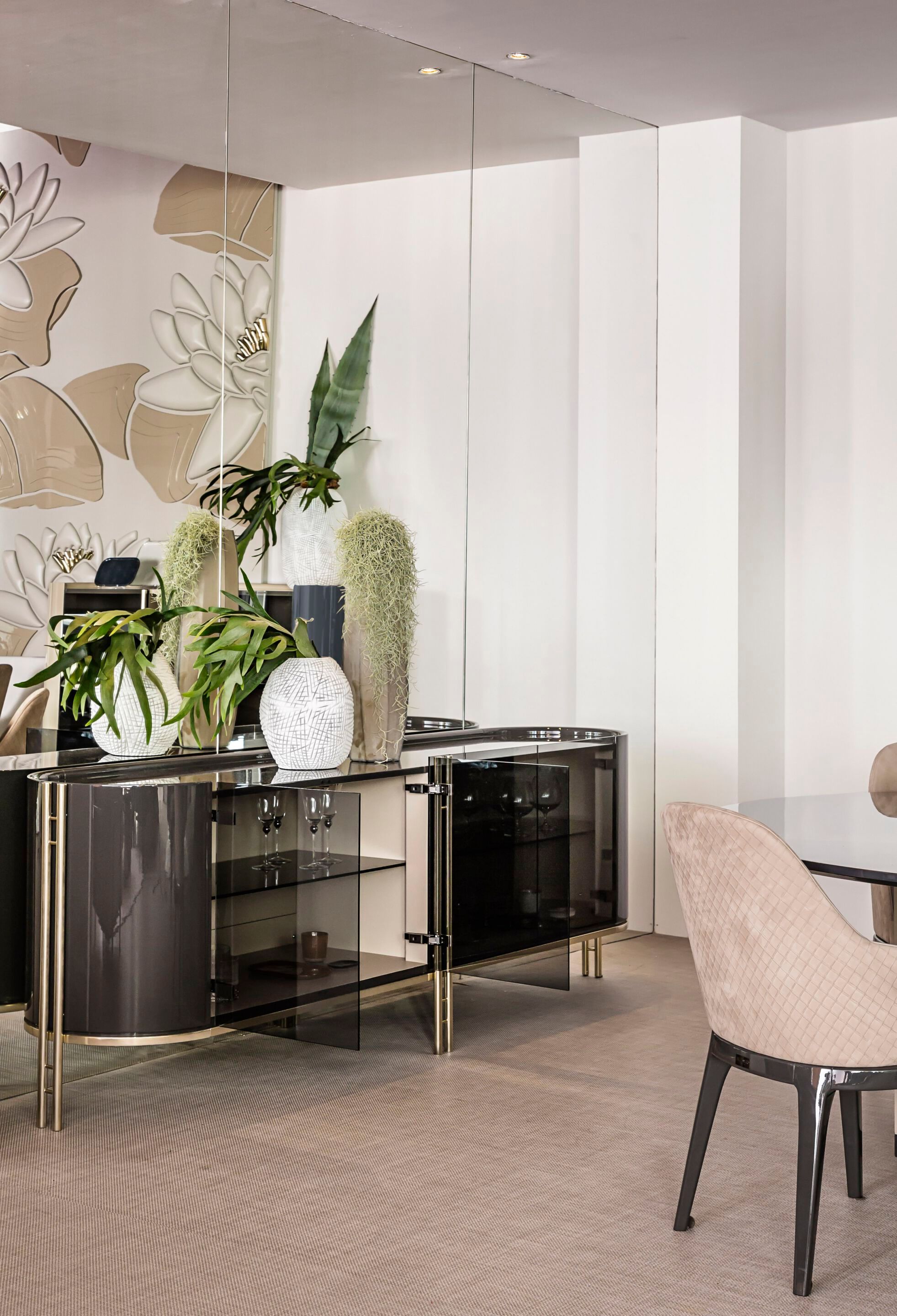 Шкаф из дерева и стекла с распашными дверями Bizzotto Italia Atmosphera ARCH-00117959 - Вид №5