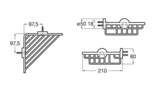 Металлический держатель дозатора Roca COMPAS 81769 ARCH-00089870 - Вид №7
