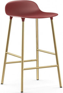 1400929 Barstool 65 cm Brass Red Normann Copenhagen Form