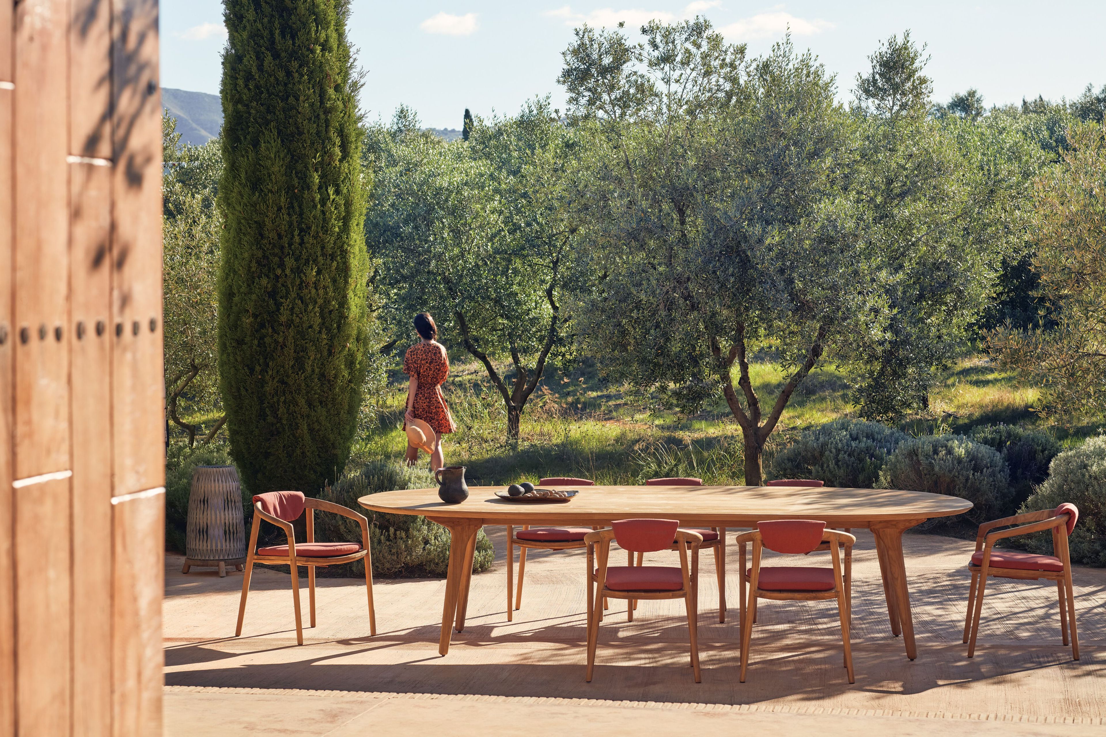 Высокий круглый керамический садовый стол MANUTTI Torsa ARCH-00123947 - Вид №4