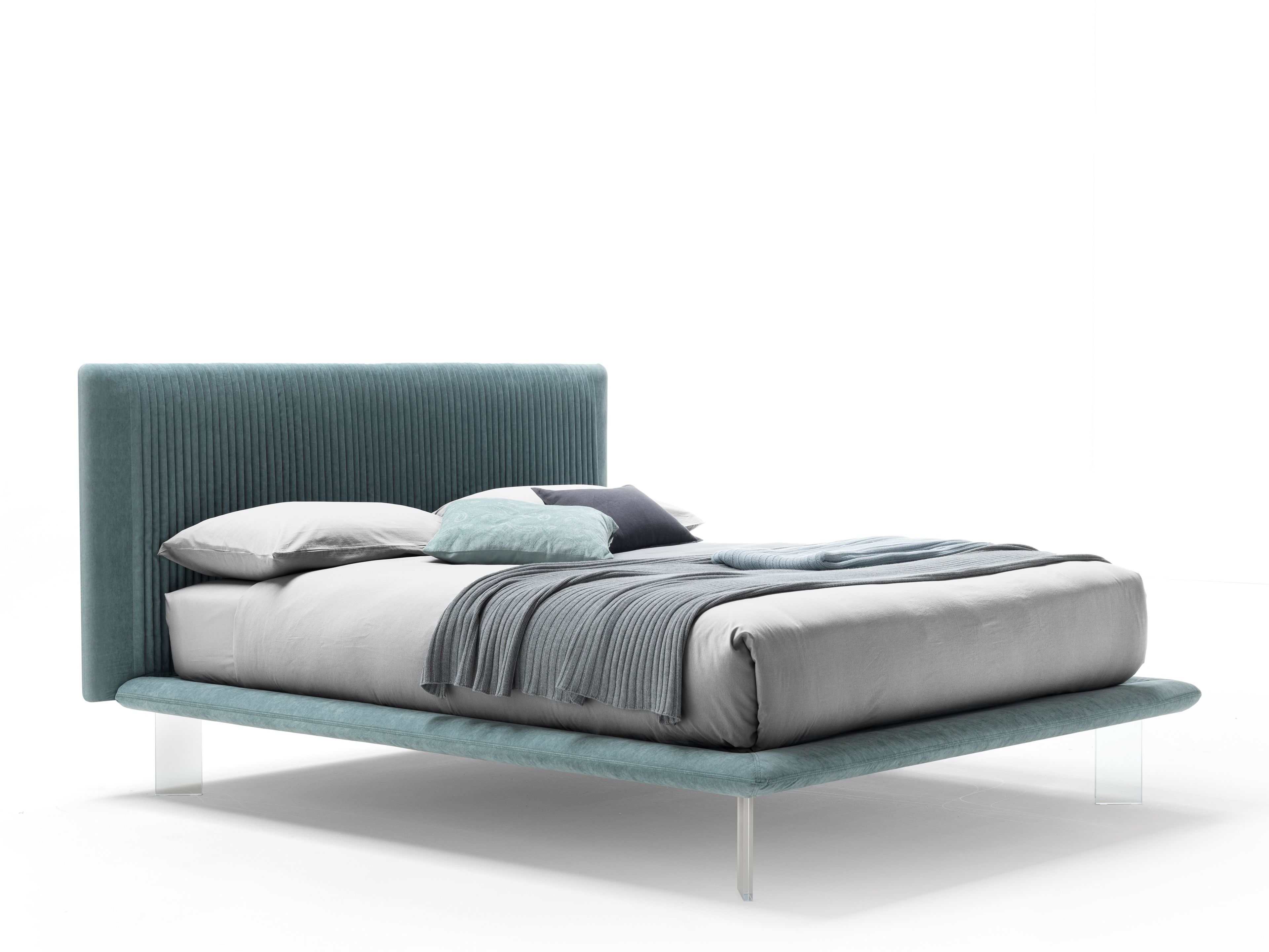 Двуспальная кровать из ткани с мягким изголовьем Dall'Agnese PLISSÉ ARCH-00133916