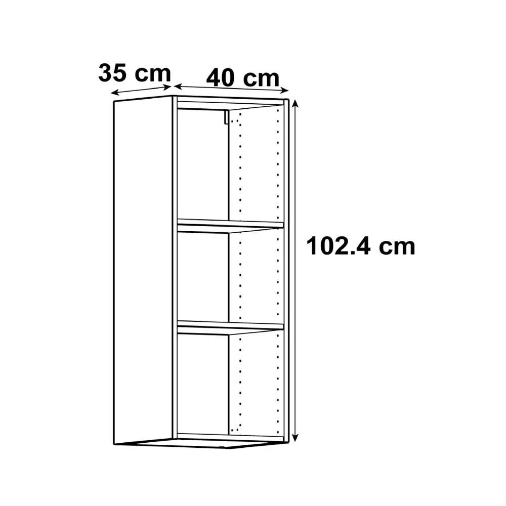 Каркас навесной Delinia ID 40x102.4x35 см ЛДСП цвет белый STLM-2060508 - Вид №9