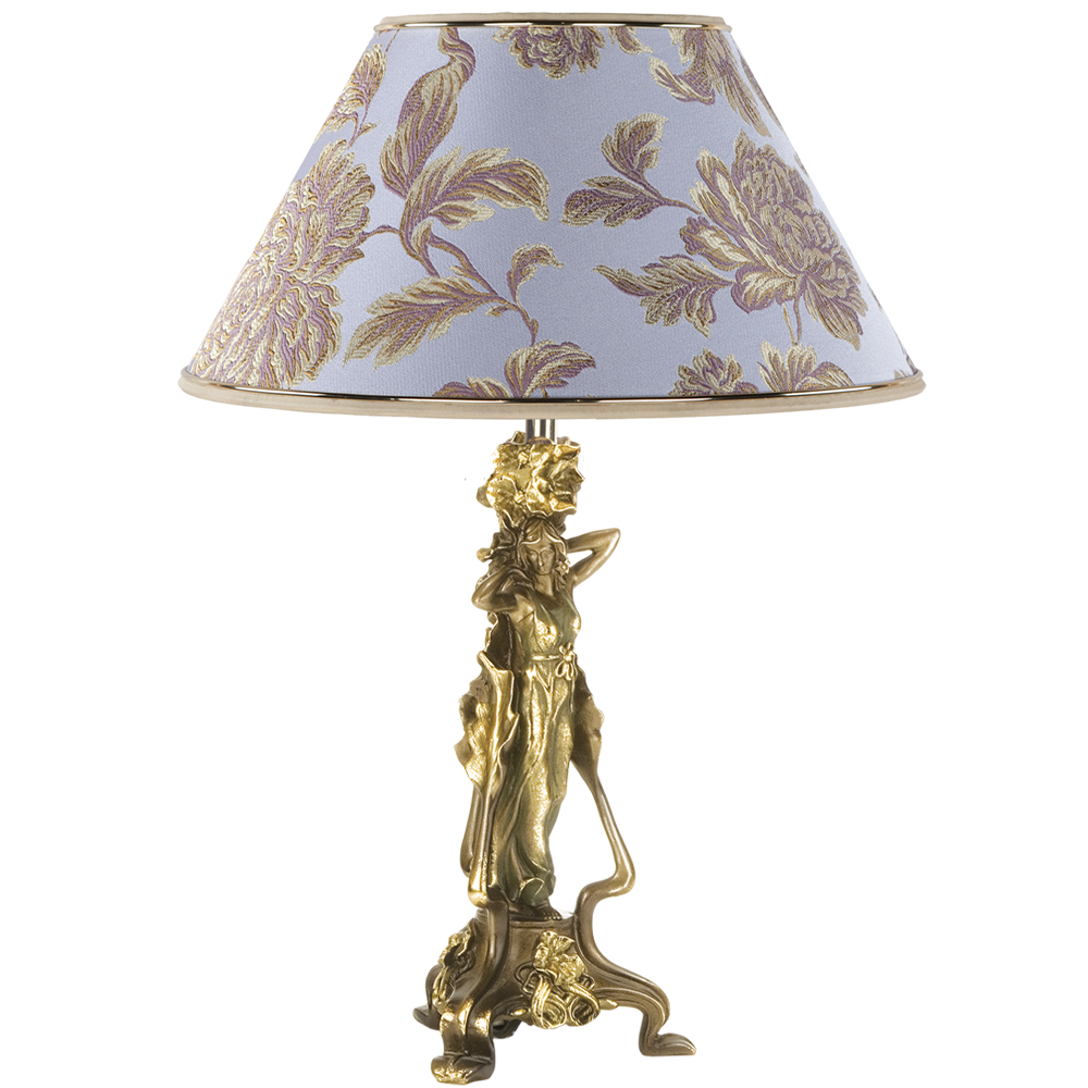 32064,34051 Настольная лампа Флора Бронза Маргарита Лаванда BOGACHO 4627138210697, 4627138151655