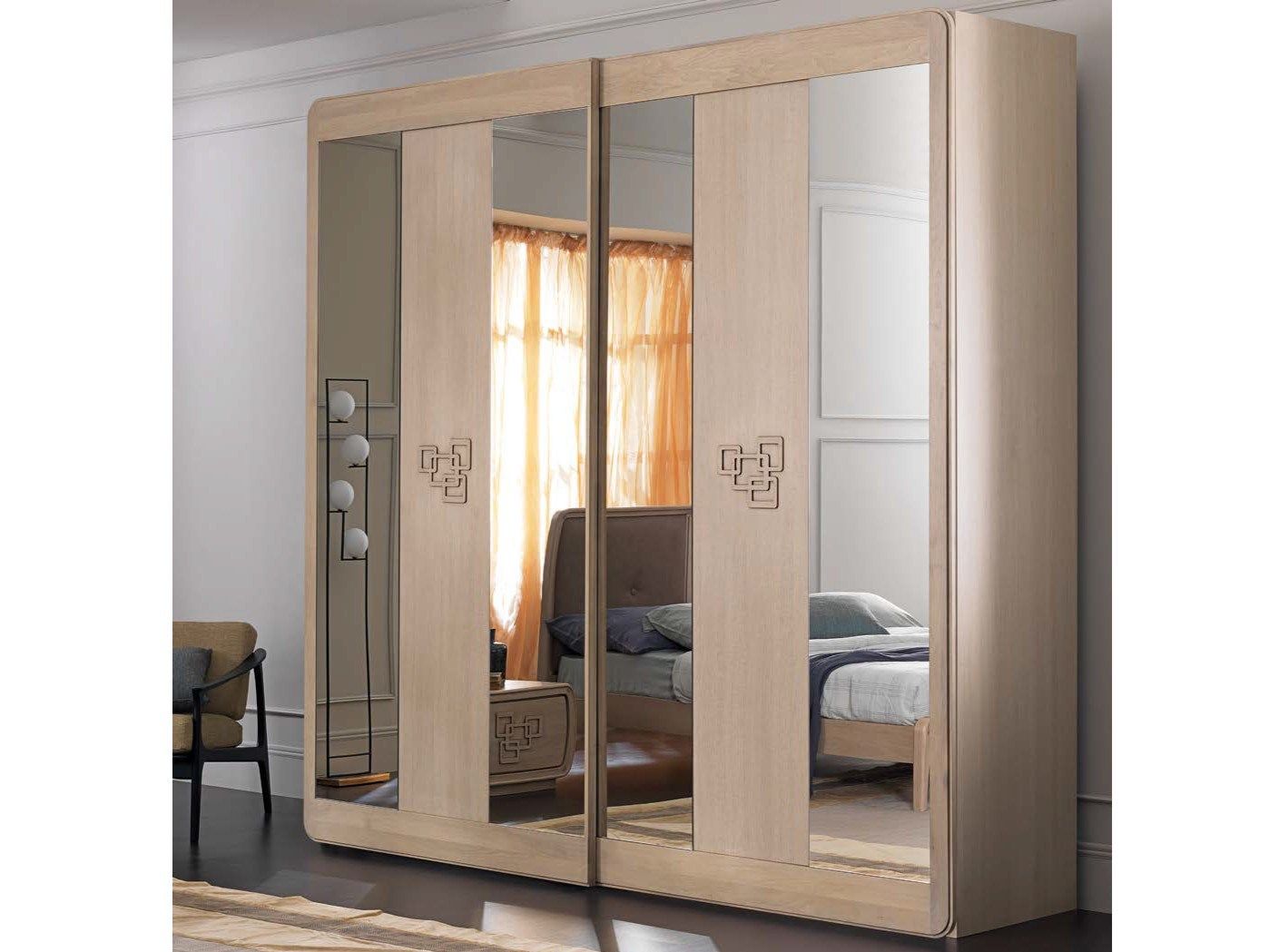 Деревянный шкаф с зеркалом Cantiero AMARCORD Night ARCH-00100199