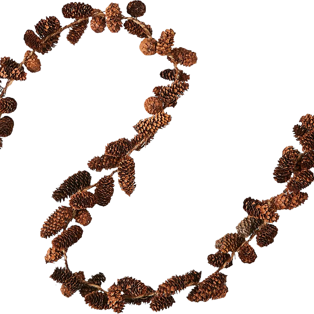 87033410 Декоративное украшение из сосновых шишек 120x7x7 см STLM-0958313 Santreyd 