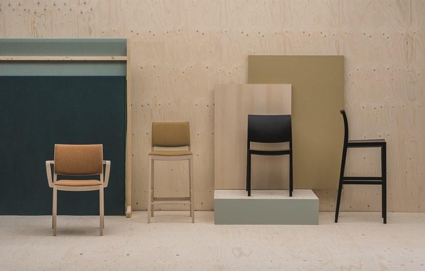 Andreu World Деревянный стул со встроенной подушкой Duos Si2754 - Вид №2