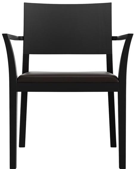 horgenglarus Штабелируемый стул из массива дерева с подлокотниками  6-693a  - Вид №3