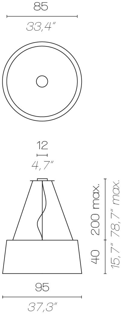 Contardi Подвесной светильник из ткани Divina sun-id-1497771 - Вид №19