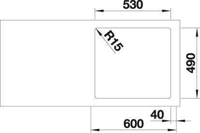 521748 Кухонная мойка Blanco Etagon 500-IF/A  Blanco Etagon - Вид №21