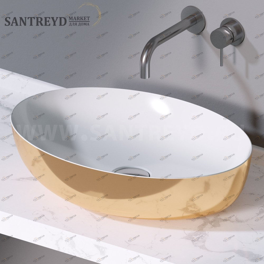 L616250 Накладная раковина на столешницу  овальная A. e T. Italia ELITE AeT ITALIA